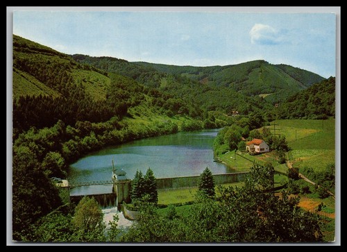 Ansichtskarte stausee heimbach - ansichtskarte,
