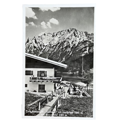 Postkarte lautersee mittenwald - lautersee,