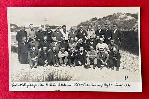 Foto sylt 1936 gruppenbild - foto, ak