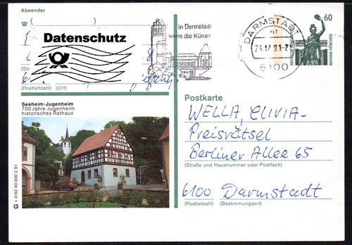 W688 bund bildpostkarte 62 - w688#,